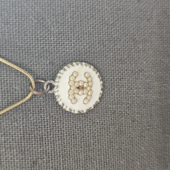 Repurposed CC Gold Pendant Necklace - Picture 10 of 13